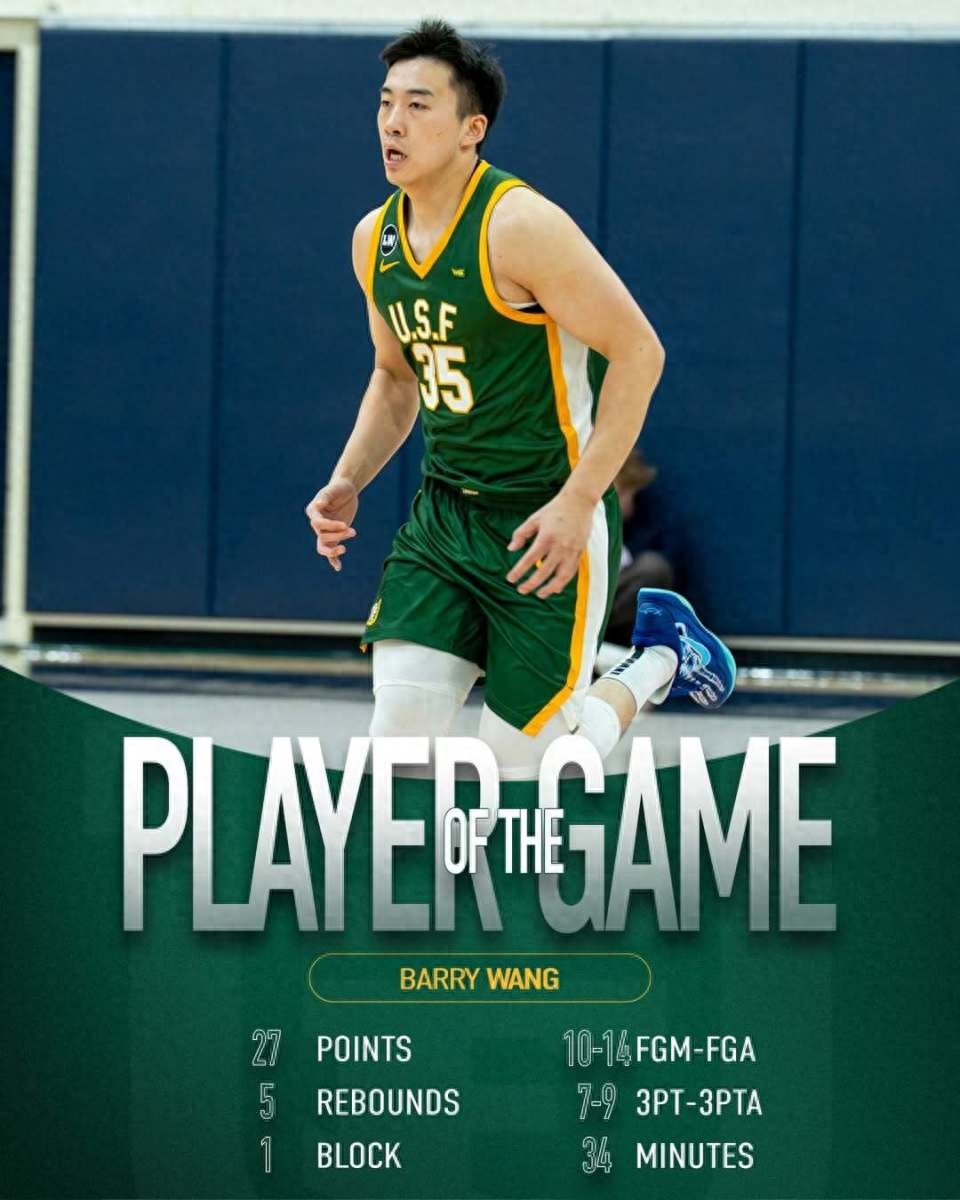 Wang Junjie was named the best player of the game after hitting 7 of 9 three-pointers! The head coach said he has yet to fully showcase his shooting talent.