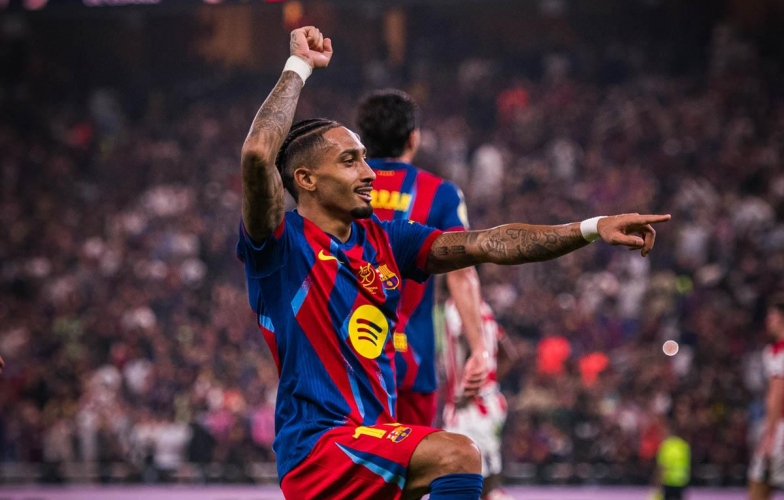 Raphinha delivered a flawless performance to help Barca 'crush' Bilbao