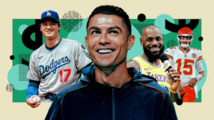 Sports earnings in 2025: Cristiano Ronaldo tops with $260 million, Messi ranks third but has greater commercial value than Ronaldo.